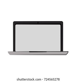 laptop with blank screen icon image 