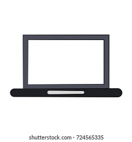 laptop with blank screen icon image 