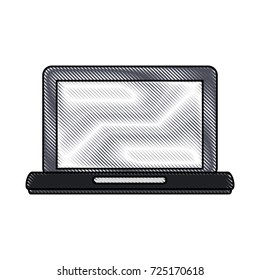 laptop with blank screen icon image