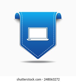 Laptop blue Vector Icon Design