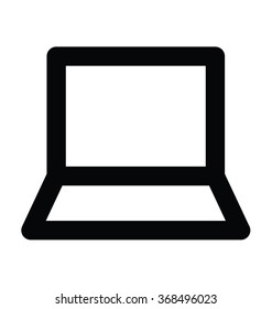 Laptop Bold Line Vector Icon