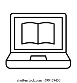 laptop book icon