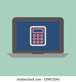 Laptop business concept