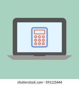 Laptop business concept
