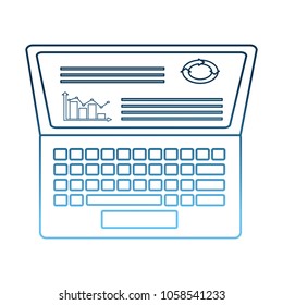 laptop business data statistics analysis work info