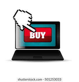 laptop buy cyber monday concept