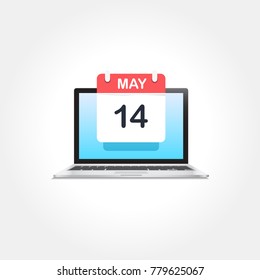 Laptop Calendar Icon