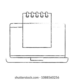 laptop with calendar reminder