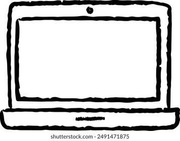 Icono de Vector dibujado a mano de pizarra portátil