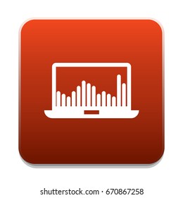 laptop chart icon 