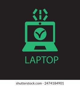 Laptop Check icon vector images