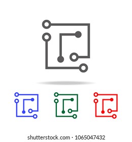 Laptop Chip icon. Elements of cyber security multi colored icons. Premium quality graphic design icon. Simple icon for websites, web design, mobile app, info graphics on white background