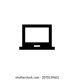 laptop chromebook Icon. Flat style design isolated on white background. Vector illustration