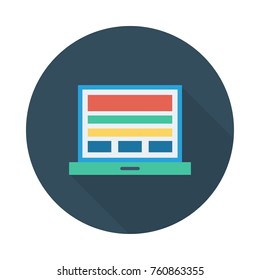 laptop circle flat
