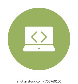  laptop circle icon