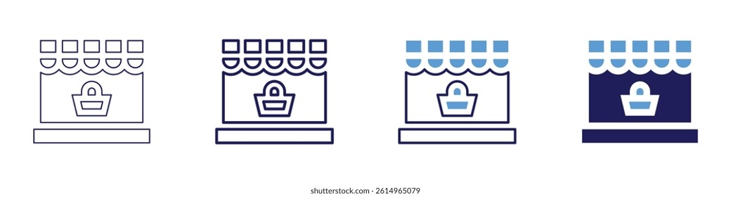 Laptop circuits icon in 4 different styles. Thin Line, Line, Bold Line, Duotone. Duotone style. Editable stroke.