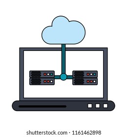 Laptop with cloud computing