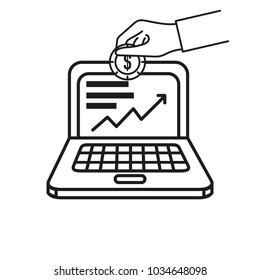 Laptop and coin design