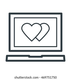 Laptop Colored Vector Icon