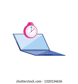 laptop computer with alarm clock