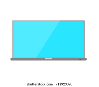 laptop computer with blank screen isolated icon,for web site design, logo, app,laptop monitor