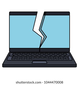 laptop computer broken display