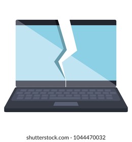 laptop computer broken display