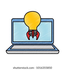 laptop computer with bulb launcher