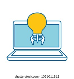 laptop computer with bulb launcher