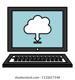 laptop computer with cloud computing