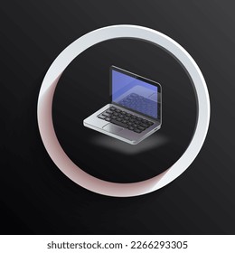 laptop computer collection of symbols
