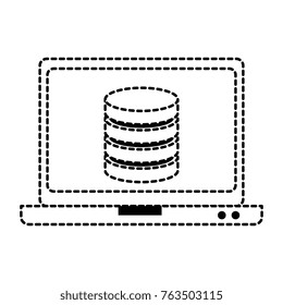 laptop computer with data disk