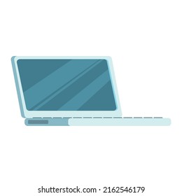 laptop computer design over white