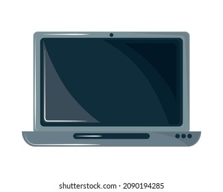 laptop computer device icon isolated