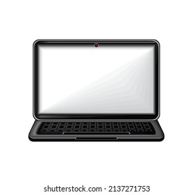 laptop computer device icon isolated
