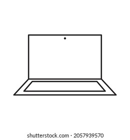 estilo de línea de iconos de dispositivo portátil