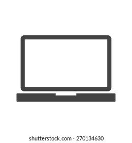 Laptop, computer, device icon vector image. Can also be used for communication, connection, technology. Suitable for web apps, mobile apps and print media.