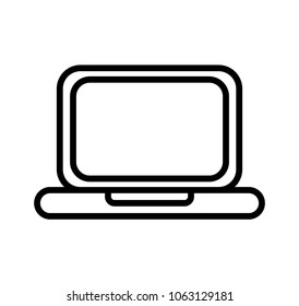 laptop computer device isolated icon