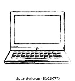 laptop computer device isolated icon