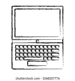 laptop computer device isolated icon