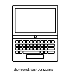 laptop computer device isolated icon
