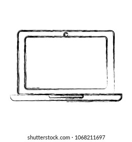 laptop computer device isolated icon