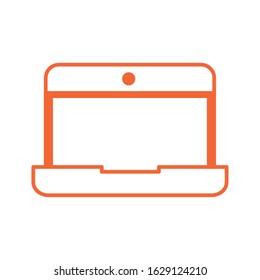 laptop computer device isolated icon vector illustration design