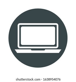 laptop computer device isolated icon vector illustration design
