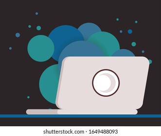laptop computer device isolated icon vector illustration design