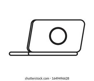laptop computer device isolated icon vector illustration design