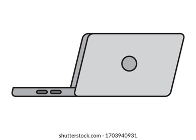 laptop computer device isolated icon vector illustration design