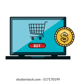 laptop computer device isolated icon
