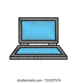 laptop computer device technology digital icon