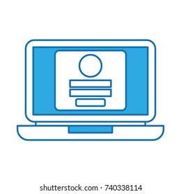 laptop computer digital loging access web